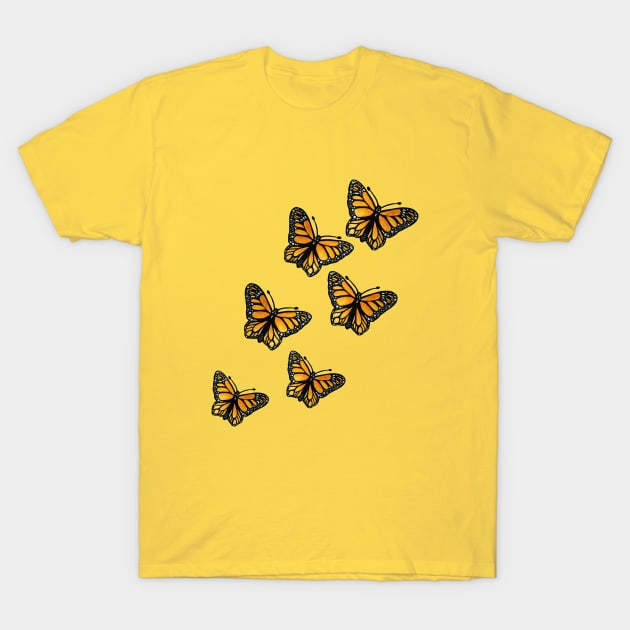 Monarch butterflies T-Shirt by bubbsnugg